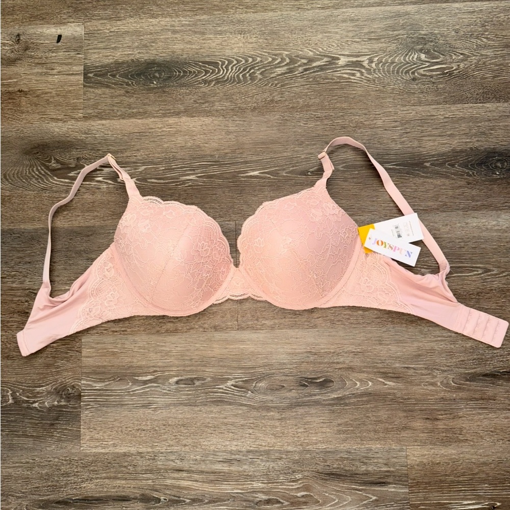 Elegant Lace Pink Bra